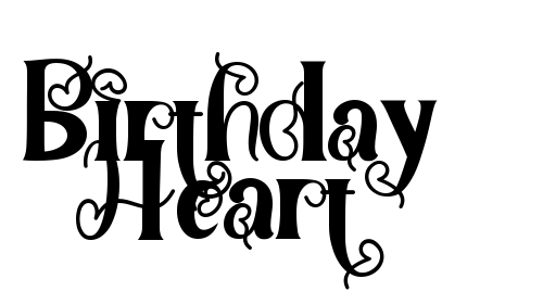 Birthday Heart font download
