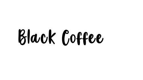 Black Coffee font