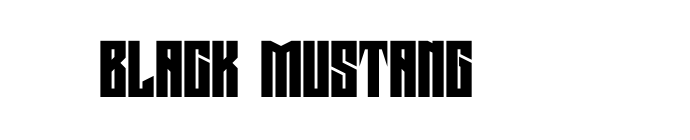 Black Mustang font download
