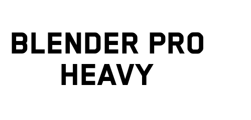 Blender Pro Heavy font download
