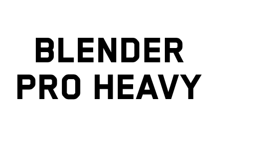 Blender Pro Heavy font download