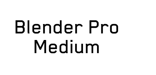 Blender Pro Medium font download