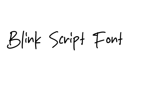 Blink Script Font font