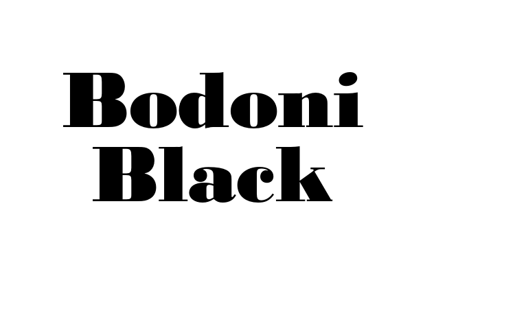Bodoni Black font