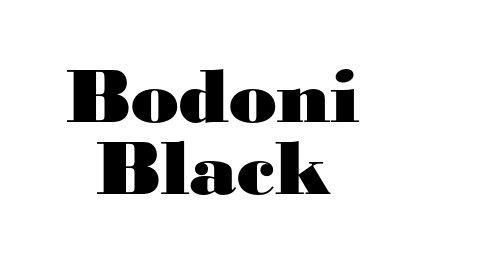 Bodoni Black font