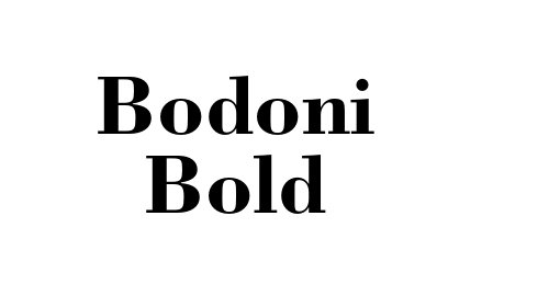Bodoni Bold font