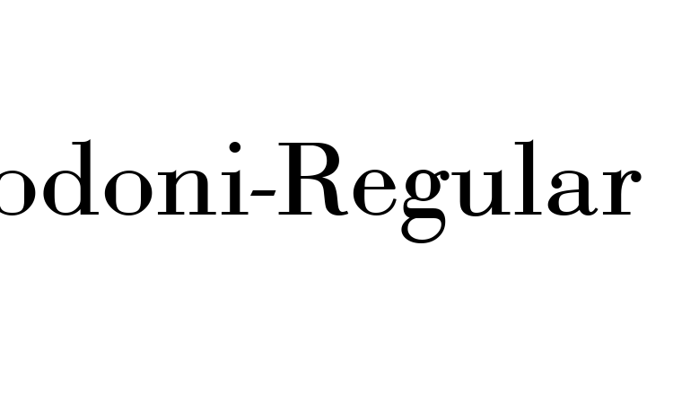 Bodoni-Regular font