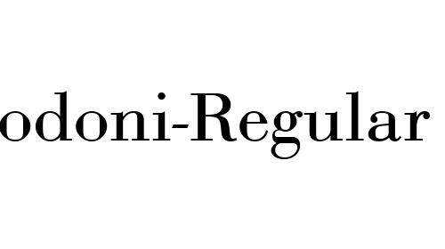 Bodoni-Regular font