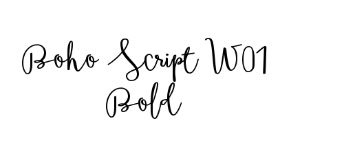 Boho Script W01 Bold