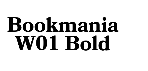 Bookmania W01 Bold font download