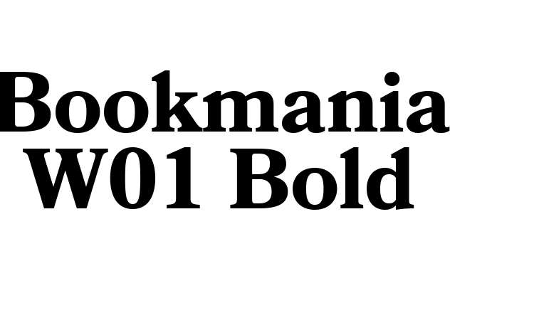 Bookmania W01 Bold Font