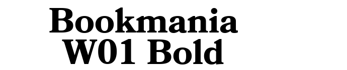Bookmania W01 Bold font download