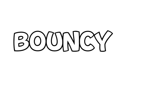 Bouncy font