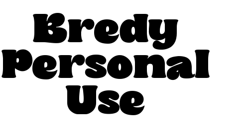 Bredy Personal Use font