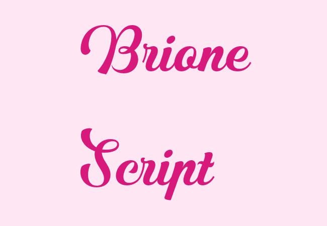 Brione Script