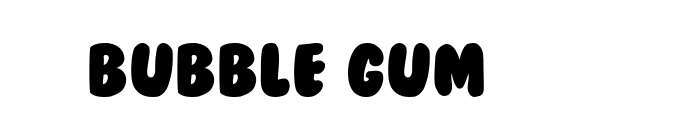 Bubble Gum font download