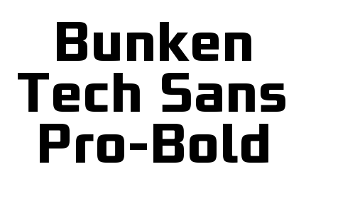 Bunken Tech Sans Pro-Bold font