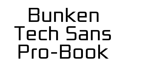 Bunken Tech Sans Pro-Book
