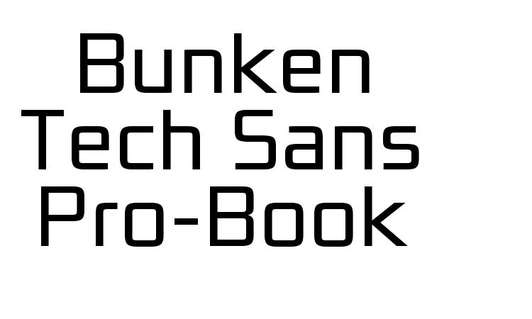 Bunken Tech Sans Pro-Book font