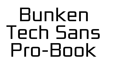 Bunken Tech Sans Pro-Book font