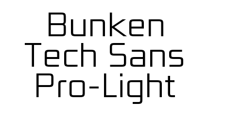 Bunken Tech Sans Pro-Light