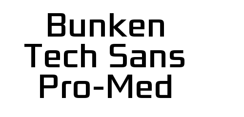 Bunken Tech Sans Pro-Med