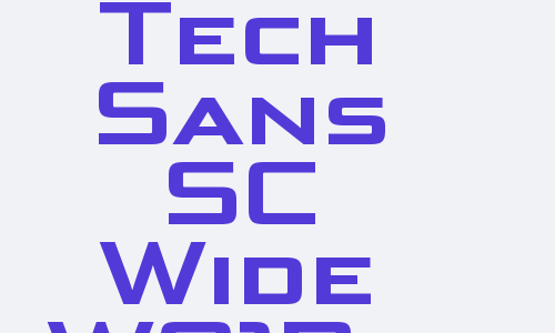 Bunken Tech Sans SC Wide W01Bd Font