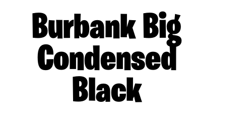 Burbank Big Condensed Black