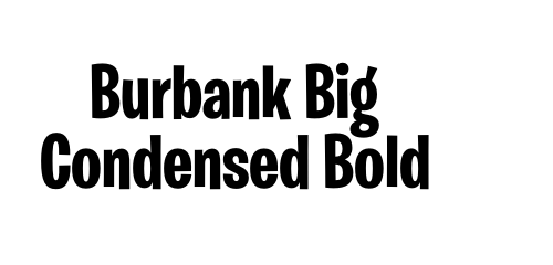 Burbank Big Condensed Bold font download