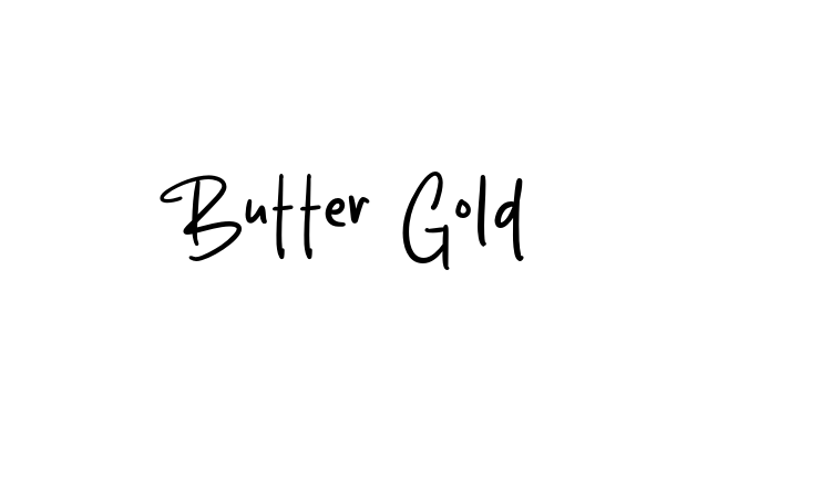 Butter Gold font