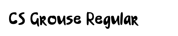 CS Grouse Regular font download