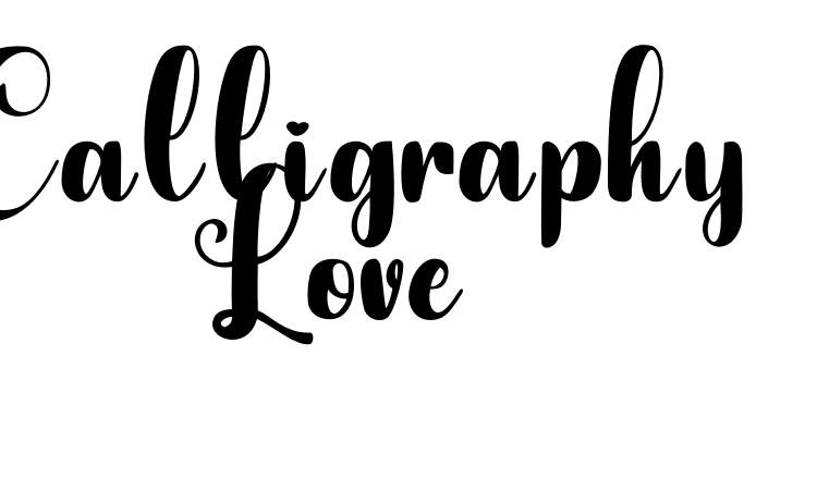 Calligraphy Love Font