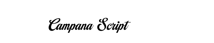 Campana Script font download