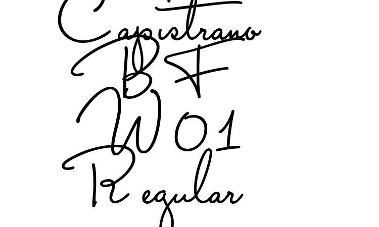 Capistrano BF W01 Regular Font