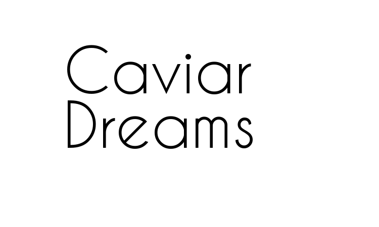 Caviar Dreams Font