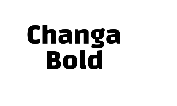 Changa Bold Font