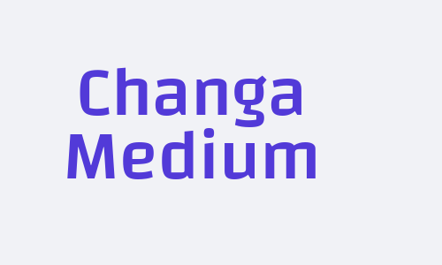 Changa Medium Font