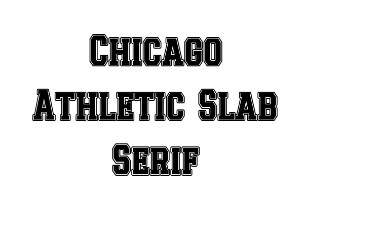Chicago Athletic Slab Serif Font