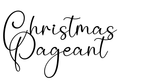 Christmas Pageant font