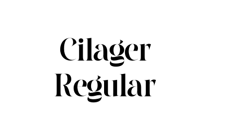 Cilager Regular font download