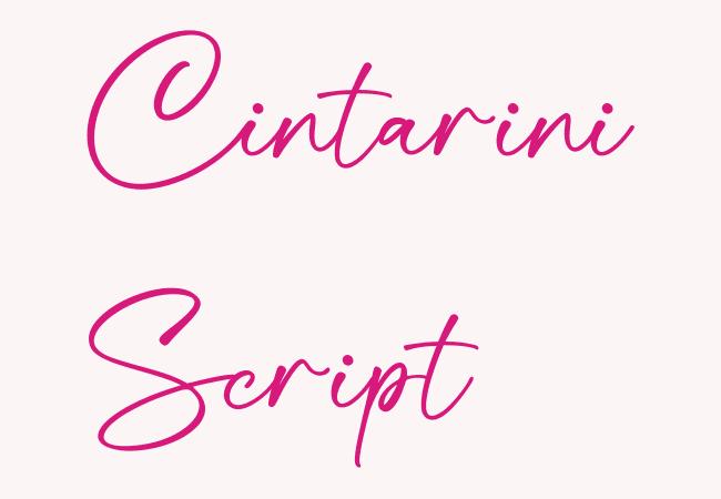 Cintarini Script