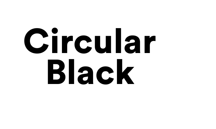 Circular Black Font