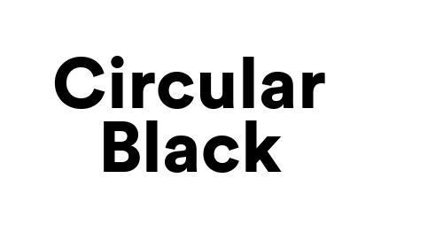 Circular Black font download