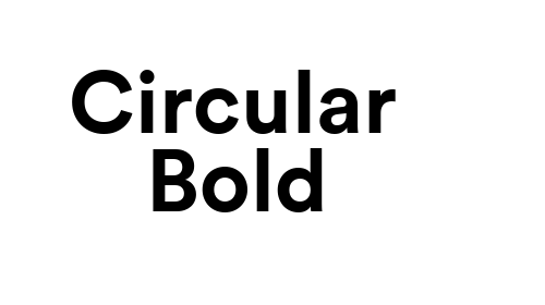 Circular Bold Font