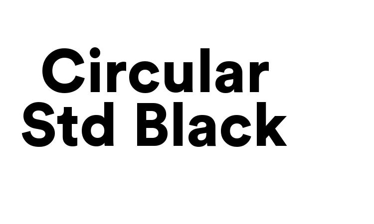 Circular Std Black Font
