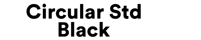 Circular Std Black font download