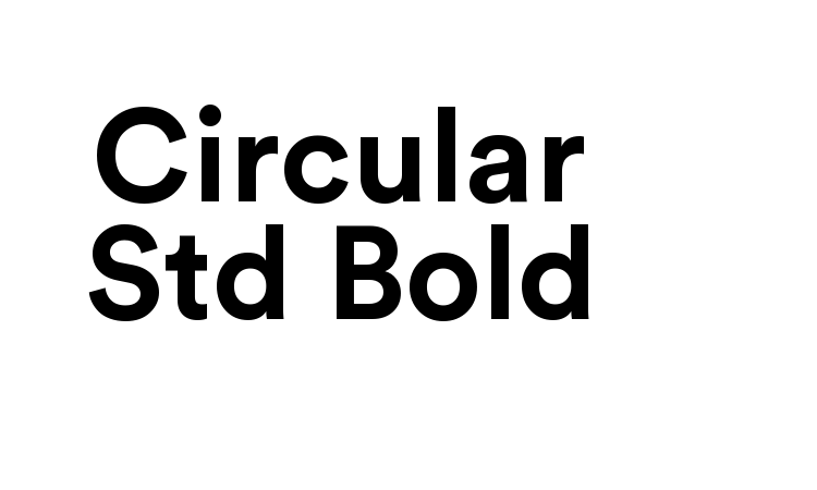 Circular Std Bold Font