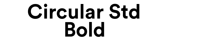 Circular Std Bold font download