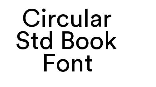 Circular Std Book Font font