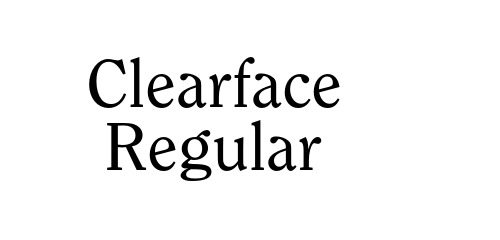 Clearface Regular font download